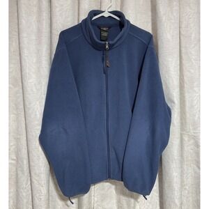 L.L. Bean Reg Large Blue 0Wv85 Fleece Full Zipper Jacket